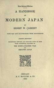 Cover of: A handbook of modern Japan