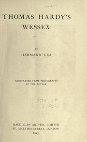 Cover of: Thomas Hardy's Wessex