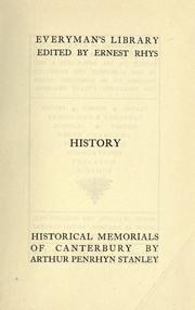 Cover of: Historical memorials of Canterbury. by Arthur Penrhyn Stanley