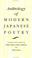 Cover of: Anthology of Modern Japanese Poetry