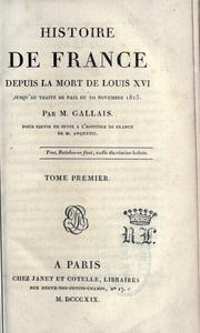 Cover of: Histoire de France depuis les Gaulois jusqu'à la mort de Louis XVI.