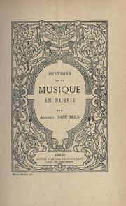 Cover of: Histoire de la musique en Russie