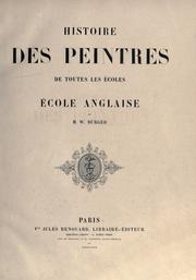 Cover of: Histoire des peintres de toutes les écoles. by Blanc, Charles