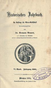 Cover of: Historisches Jahrbuch. by Görres-Gesellschaft