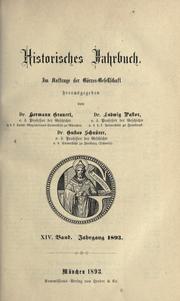 Cover of: Historisches Jahrbuch.