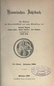 Cover of: Historisches Jahrbuch.