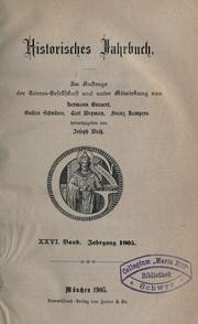 Cover of: Historisches Jahrbuch.