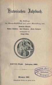 Cover of: Historisches Jahrbuch. by Görres-Gesellschaft