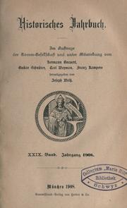 Cover of: Historisches Jahrbuch.