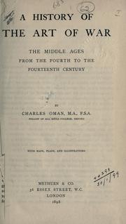 Cover of: A history of the art of war by Charles William Chadwick Oman