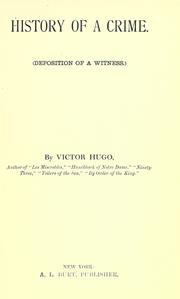 The history of a crime