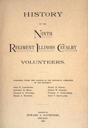 Cover of: History of the Ninth Regiment Illinois Cavalry Volunteers.: Pub. under the auspices of the Historical Committee of the Regiment ...
