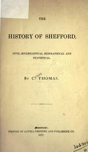 The history of Shefford by Thomas, Cyrus