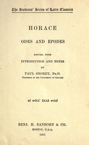 Cover of: Horace by Horace