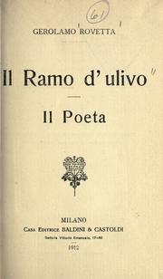 Cover of: Il Ramo d'ulivo: il poeta