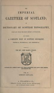 Cover of: The Imperial gazetteer of Scotland by Wilson, John Marius