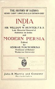 Cover of: India by William Wilson Hunter