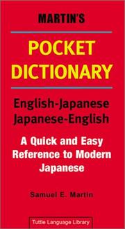 Cover of: Martin's Pocket Dictionary