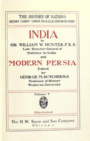 India by William Wilson Hunter