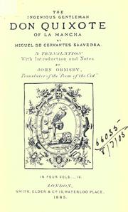 Cover of: The ingenious gentleman Don Quixote of La Mancha by Miguel de Unamuno