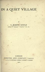 Cover of: In a quiet village by Sabine Baring-Gould