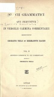 Cover of: In Vergilii carmina commentarii