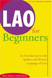 Cover of: Lao for Beginners: An Introduction to the Written and Spoken Language of Laos