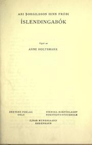 Cover of: Isländerbuch by Ari Thorgilsson Froi