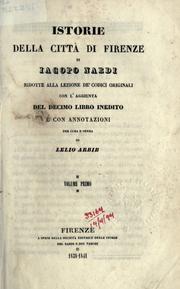 Cover of: Istorie della Citta di Firenze by Jacopo Nardi