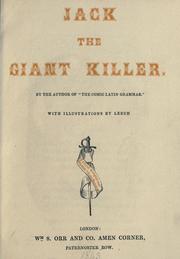 Cover of: Jack the giant killer by Leigh, Percival