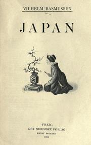 Cover of: Japan by Rasmussen, Vilhelm