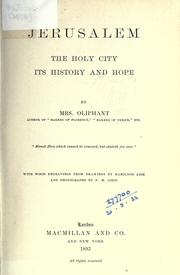 Cover of: Jerusalem, the Holy City by Margaret Oliphant, Margaret Oliphant