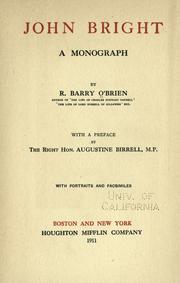 Cover of: John Bright | R. Barry O