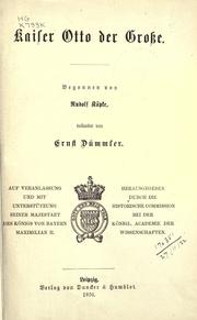 Cover of: Kaiser Otto der Grosse.