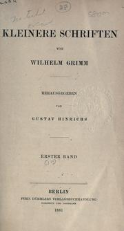 Kleinere Schriften by Wilhelm Grimm
