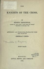 Cover of: The knights of the cross by Henryk Sienkiewicz