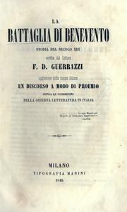 Cover of: La battaglia di Benevento by Francesco Domenico Guerrazzi