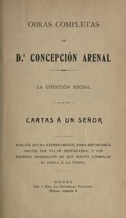Cover of: La cusstión social. by Concepción Arenal