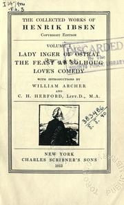 Cover of: Lady Inger of Östrat by Henrik Ibsen
