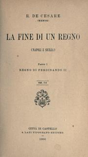Cover of: fine di un regno (Napoli e Sicilia) [di] R. De Cesare (Memor).