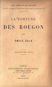 Cover of: La fortune des Rougon by Émile Zola