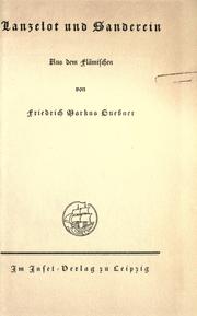 Cover of: Lanzelot und Sanderein. by Aus dem Flämischen von Friedrich Markus Luebner.