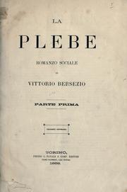 Cover of: La plebe: romanzo sociale.
