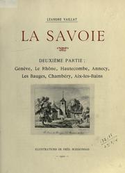 Cover of: Savoie.