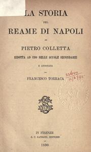 Cover of: storia del reame di Napoli