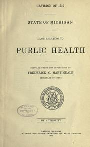 Cover of: Laws relating to public health