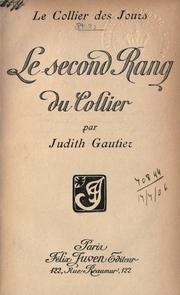 Cover of: Le collier des jours.