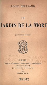 Cover of: Le jardin de la mort.