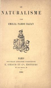 Cover of: Le naturalisme by Emilia Pardo Bazán
