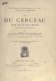 Cover of: Du Cerceau: leur vie et leur oeuvre d'après de nouvelles recherches.